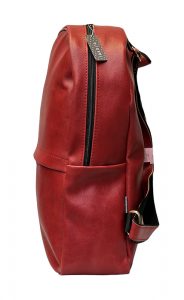 کوله چرمى قرمز - Image 2