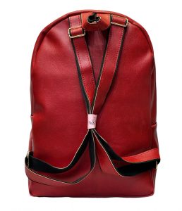 کوله چرمى قرمز - Image 3