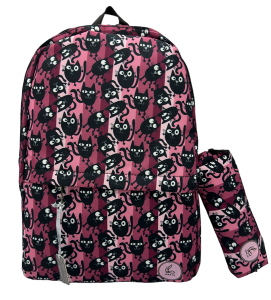 کوله با جامدادی گربه سیاه