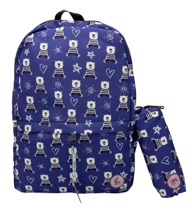 کوله با جامدادی خرسی