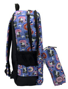 کوله با جامدادی دونات آبی - Image 2